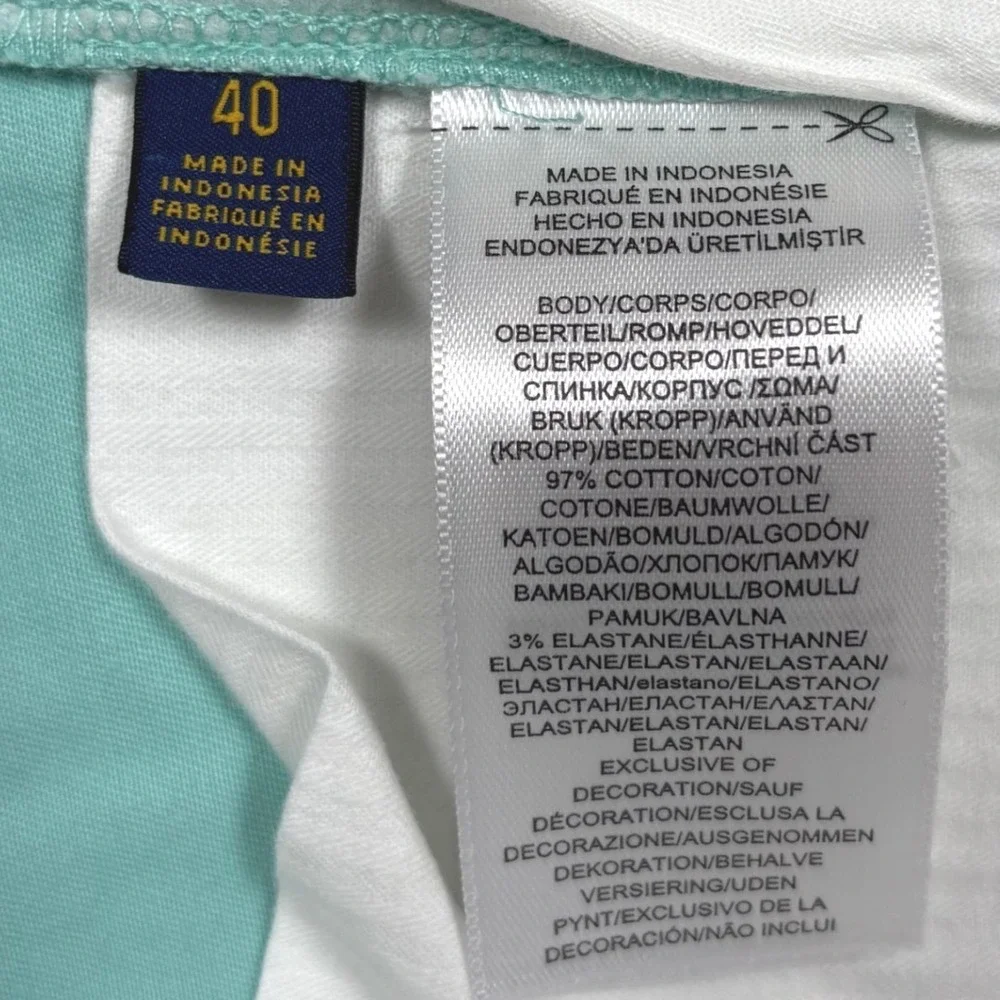 Polo Ralph Lauren Shorts Chinos Mens 40 Mint Green Stretch Classic Golf Preppy